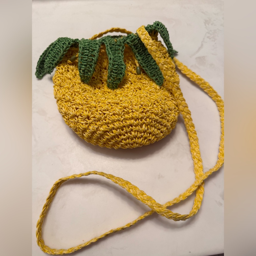 Capelli of New York Crochet Pineapple Bag